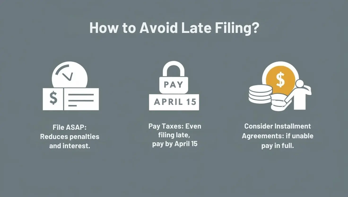 How to avoid late filing?