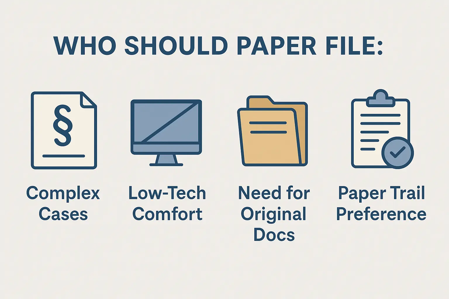 Who Should Use Paper Filing